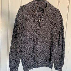 Gray Knit Quarter Zip